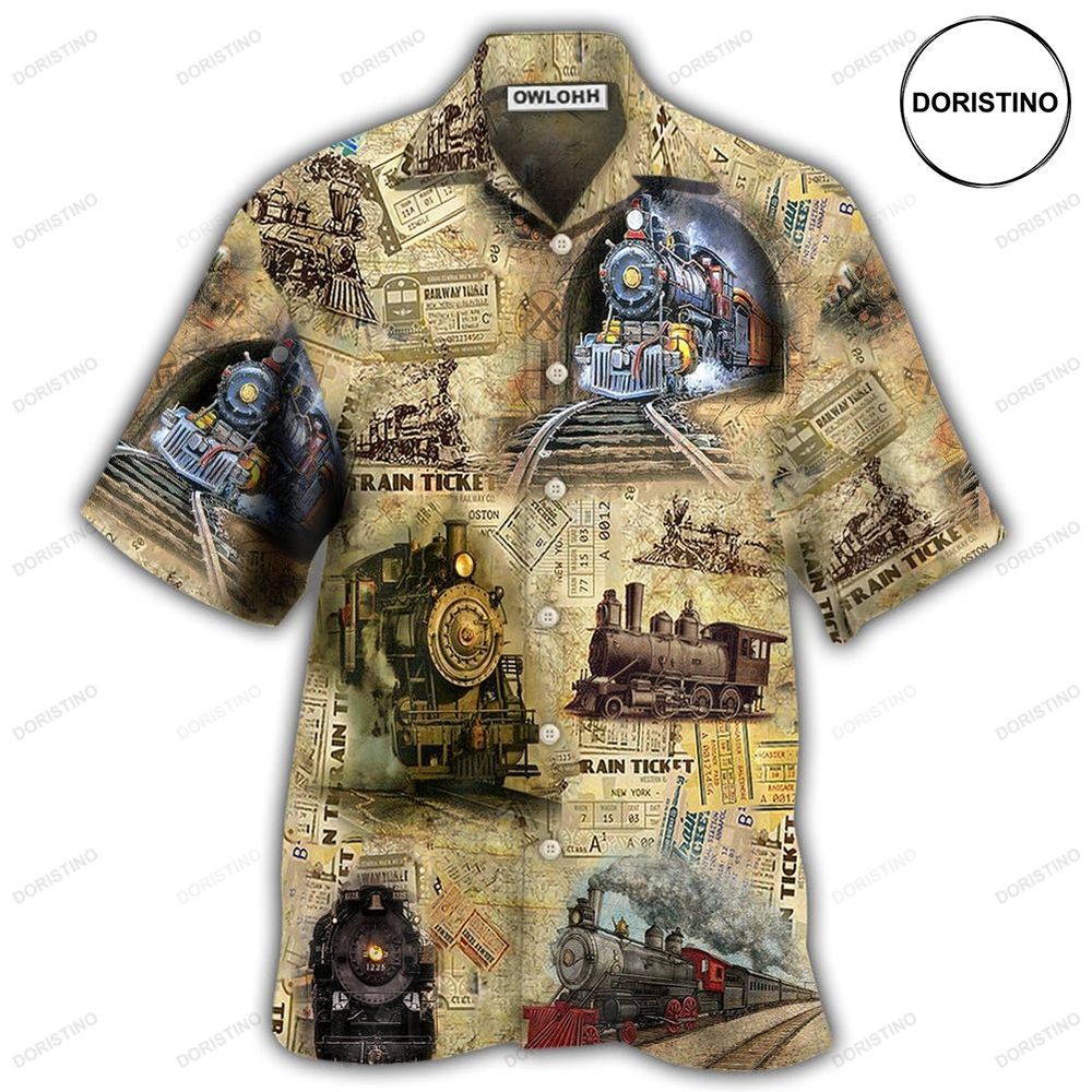 Train Amazing Locomotive Hawaiian Shirt