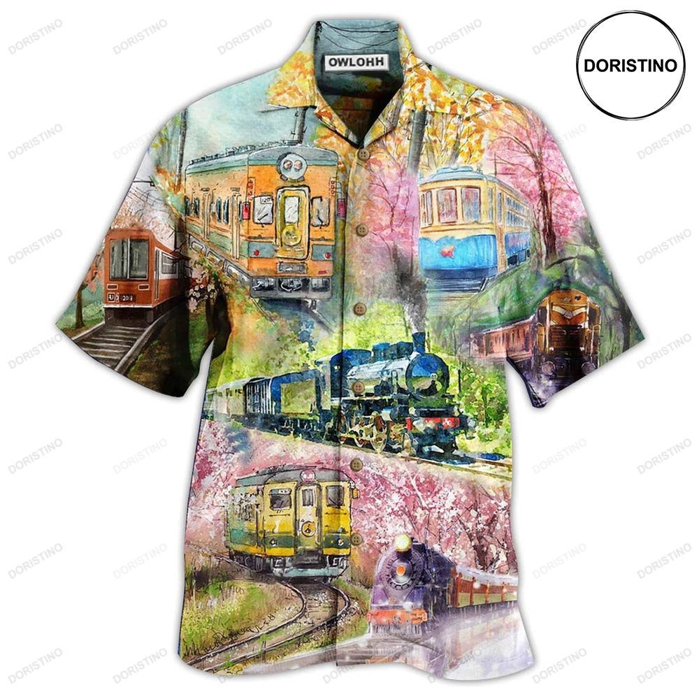 Train Love Flowers Limited Edition Hawaiian Shirt