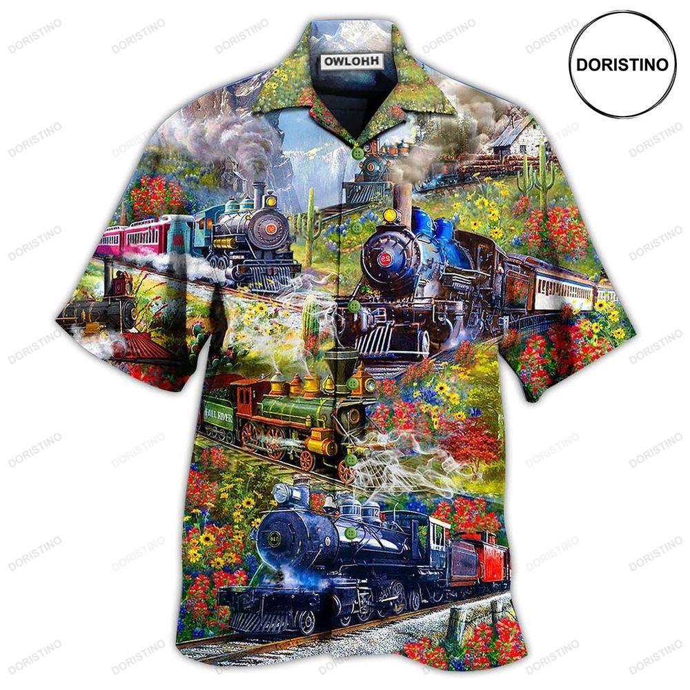 Train On Spring Hill Hawaiian Shirt