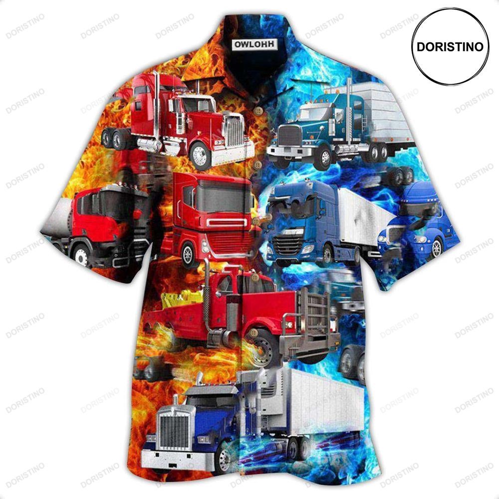 Truck Keep On Trucking Driver Cool And Hot Limited Edition Hawaiian Shirt