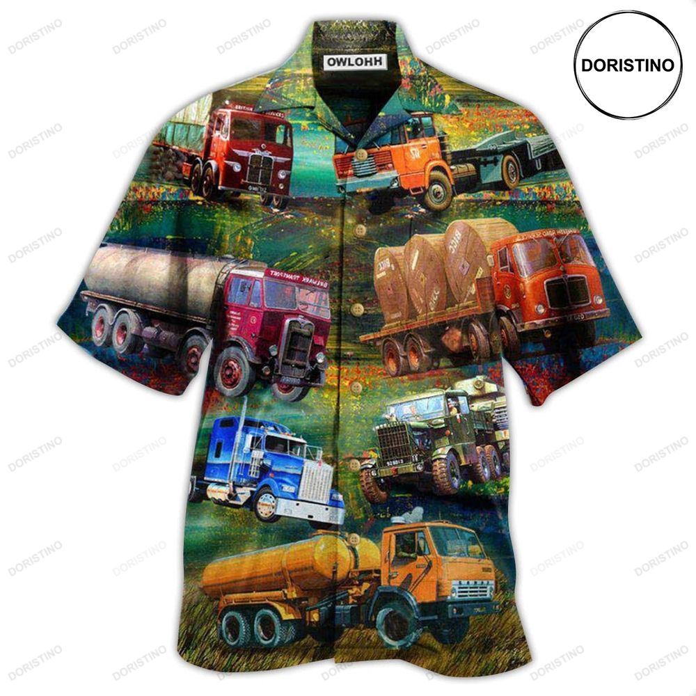 Truck Once A Trucker Always A Trucker In The Fresh Garden Limited Edition Hawaiian Shirt
