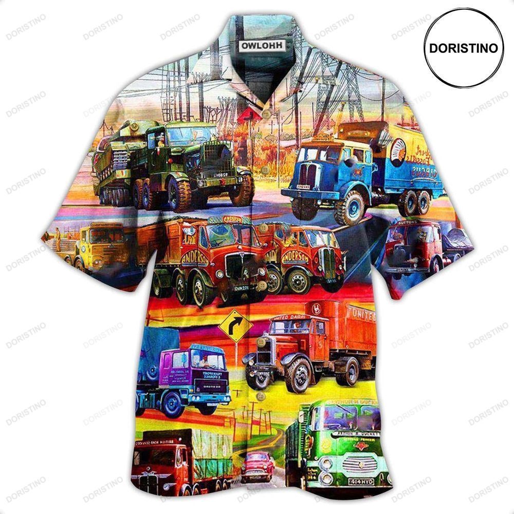 Truck Street Driver Life Is A Journey Enjoy The Ride Limited Edition Hawaiian Shirt