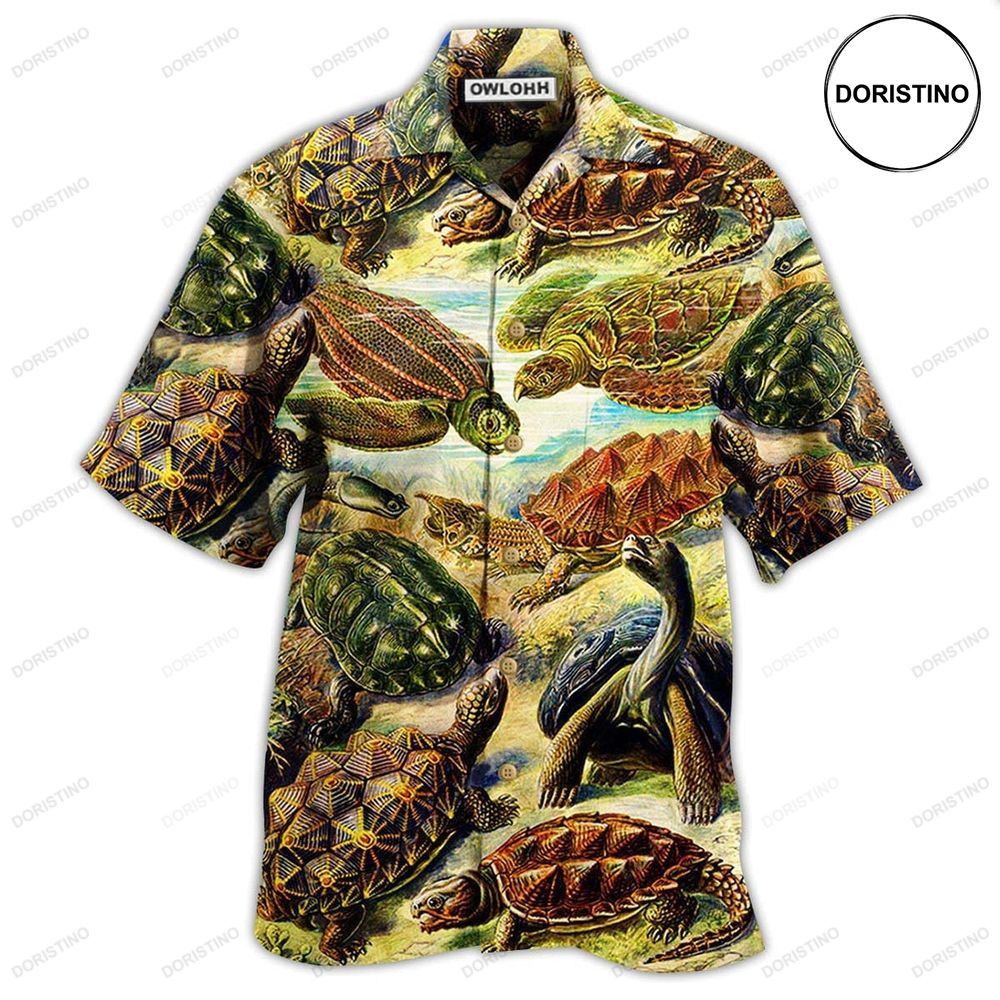 Turtle Be Not Afraid Of Going Slowly Beach Awesome Hawaiian Shirt