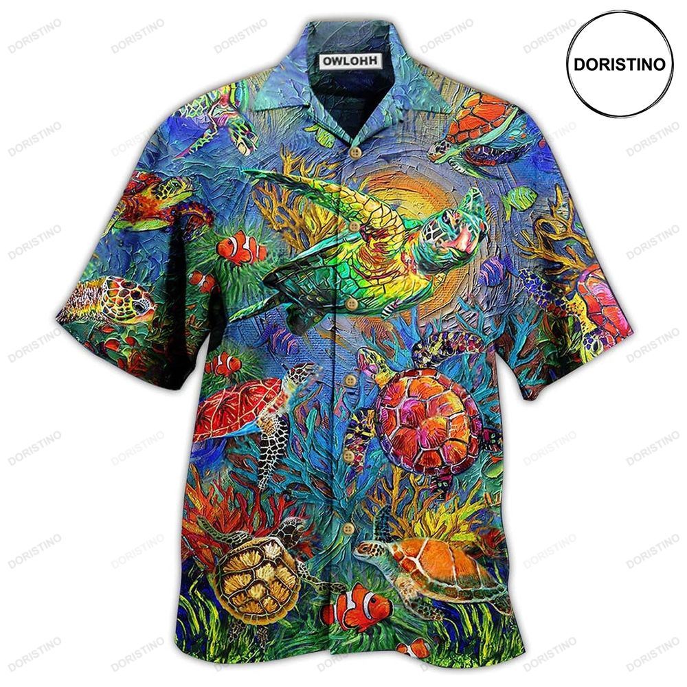 Turtle Have A Turtley Day Awesome Hawaiian Shirt