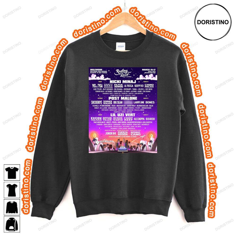 Rolling Loud California 2024 At Hollywood Park Grounds Inglewood Awesome Shirt