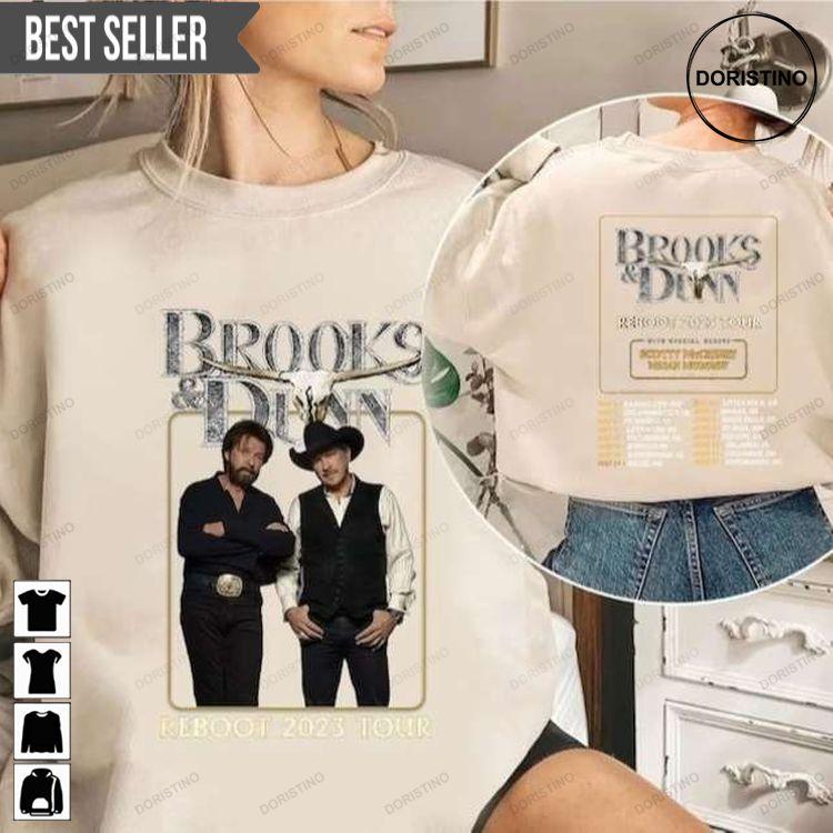 Brooks Dunn 2023 Tour Adult Short-sleeve Doristino Limited Edition T-shirts