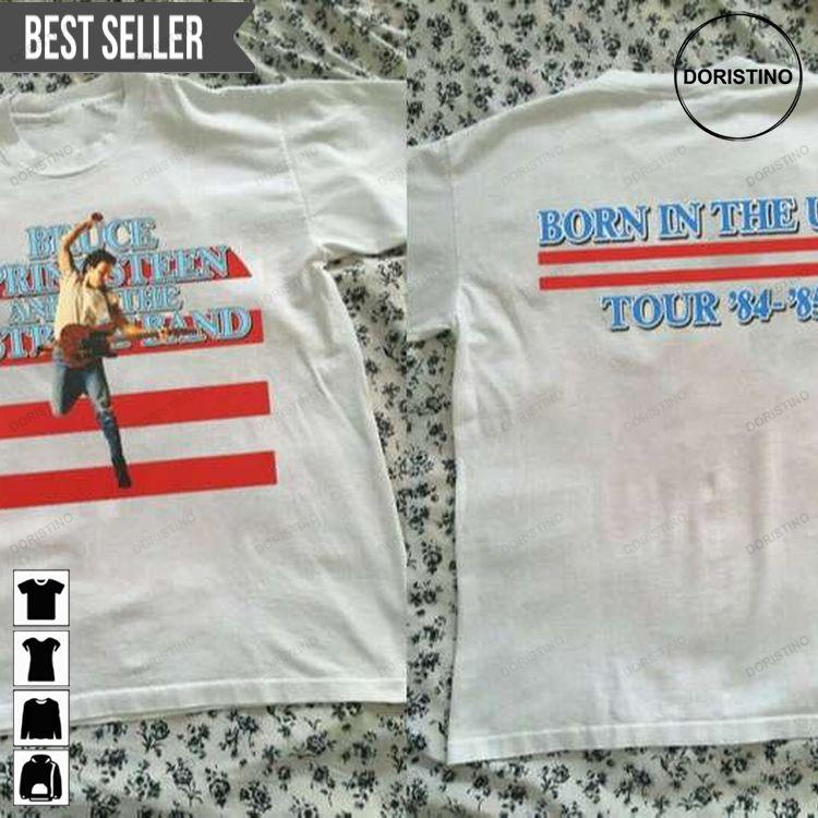 Bruce Springsteen And E Street Band Born In Usa Tour 84-85 Doristino Limited Edition T-shirts