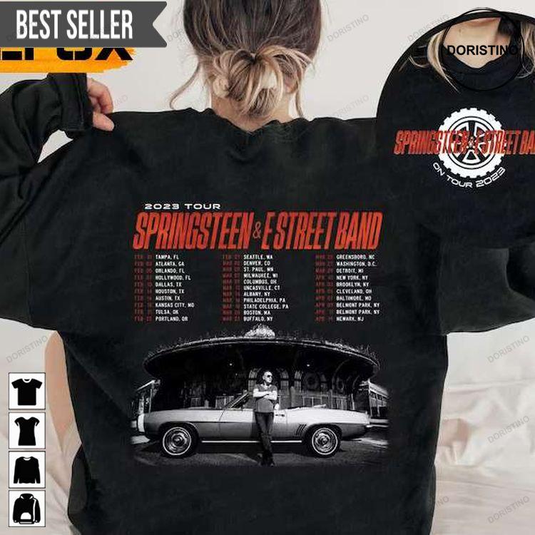 Bruce Springsteen E Street Band First 2023 Tour Concert Doristino Limited Edition T-shirts