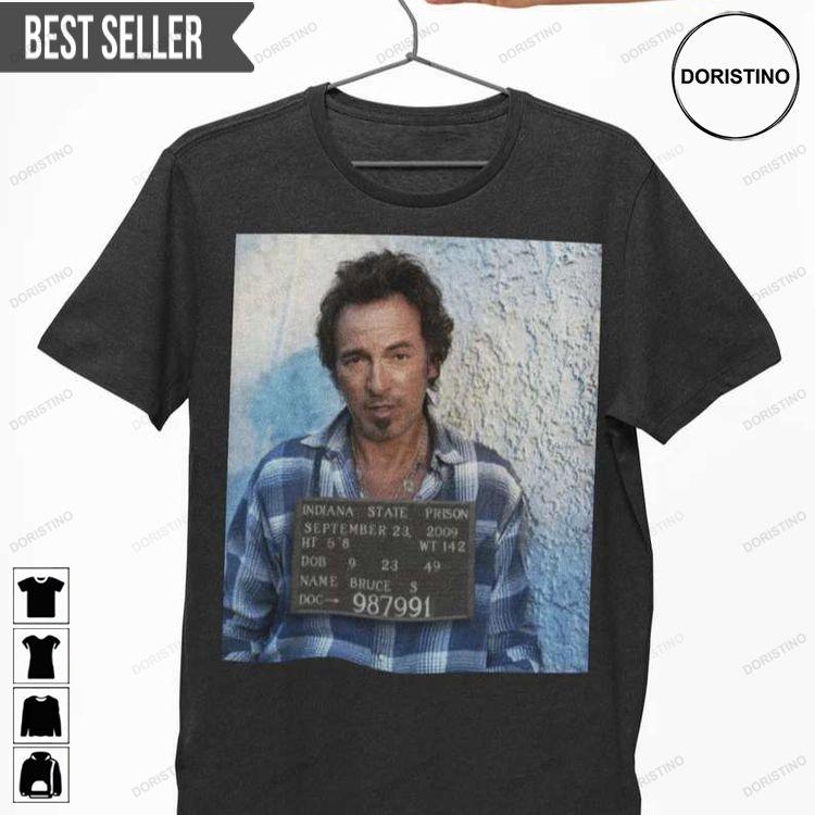 Bruce Springsteen Mugshot Patti Scialfa Doristino Limited Edition T-shirts