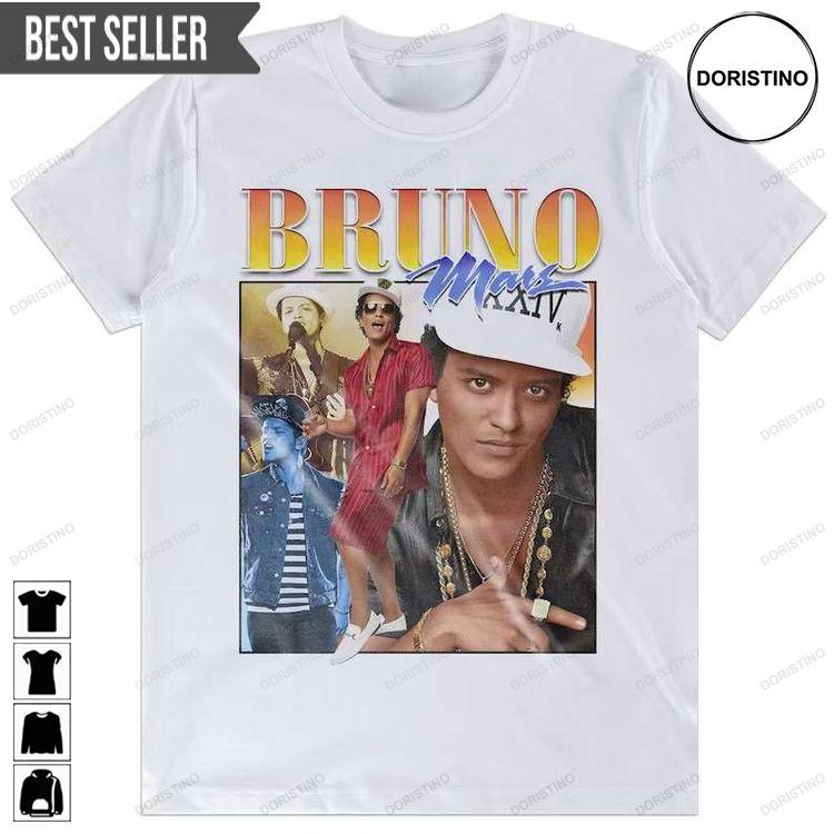 Bruno Mars Music Singer Tour Concert Unisex Doristino Limited Edition T-shirts
