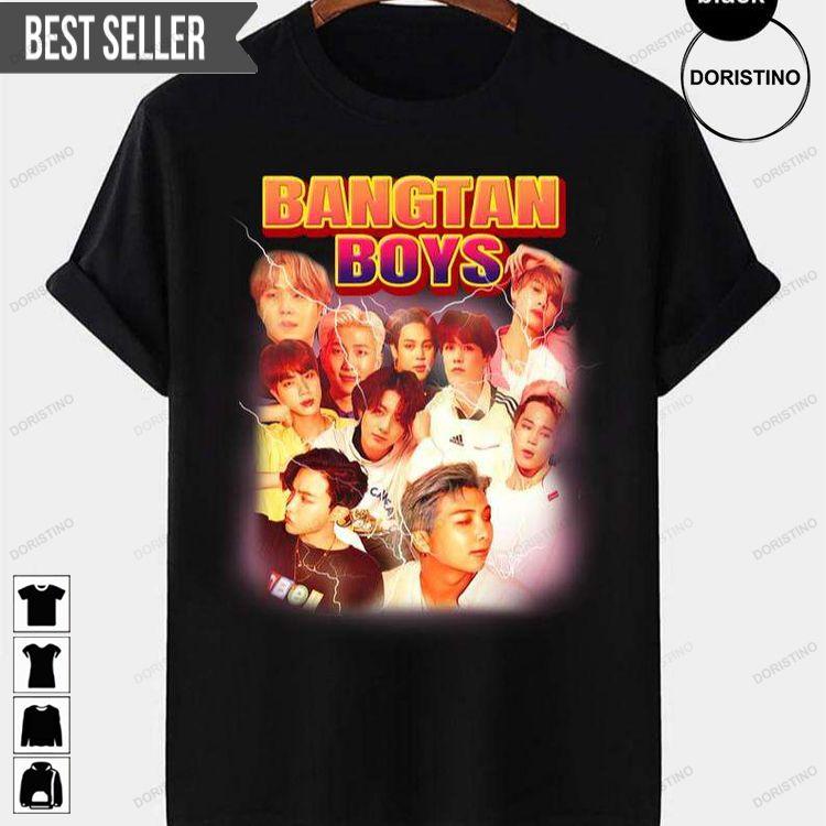 Bts Bangtan Boys Retro Music Hip Hop Doristino Awesome Shirts