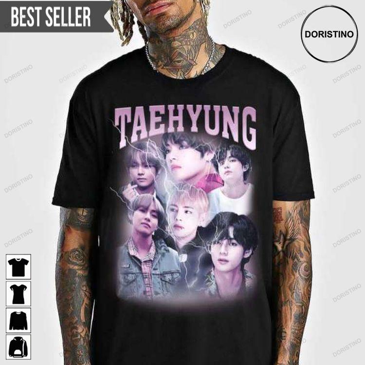 Bts V Kim Taehyung Achasan Grubby Boy Meme Doristino Limited Edition T-shirts