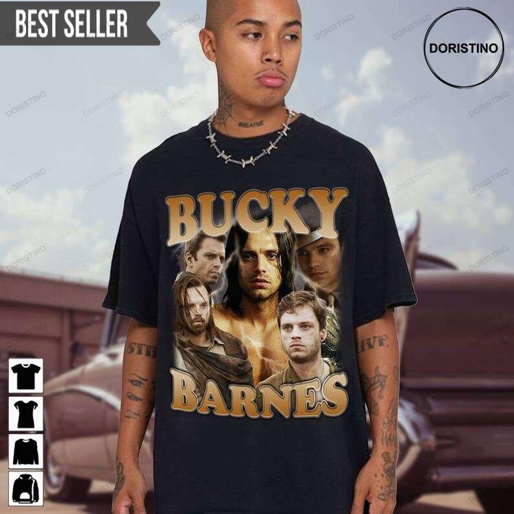 Bucky Barnes Winter Soldier Short Sleeve Doristino Limited Edition T-shirts