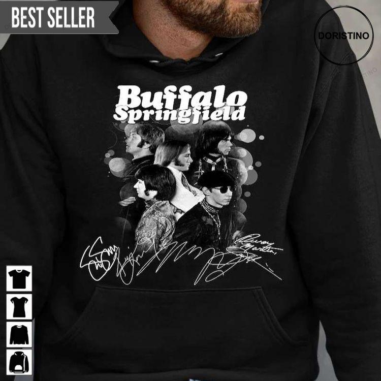 Buffalo Springfield Rock Band Signatures For Men And Women Doristino Limited Edition T-shirts