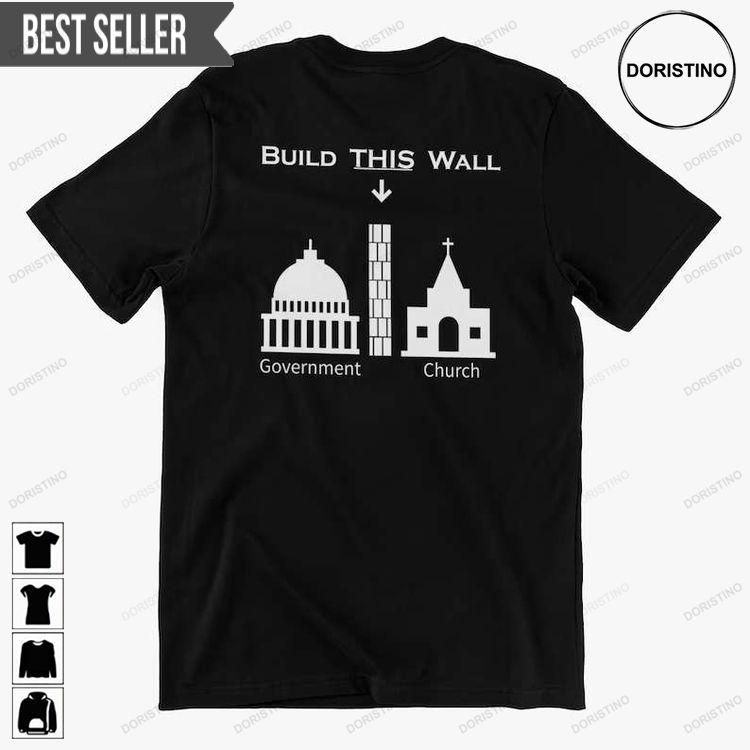 Build This Wall Unisex Black Doristino Awesome Shirts