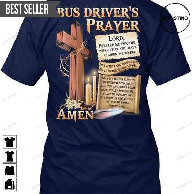 Bus Drivers Prayer Gift Unisex Doristino Awesome Shirts