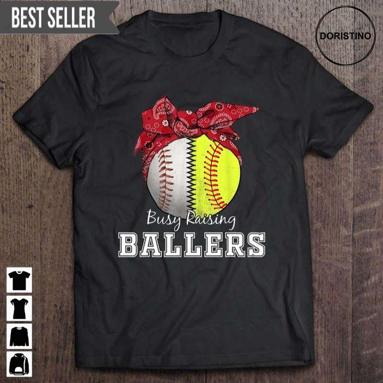Busy Raising Ballers Baseball Softball Mom Dad Parents Fathers Day Unisex Doristino Trending Style