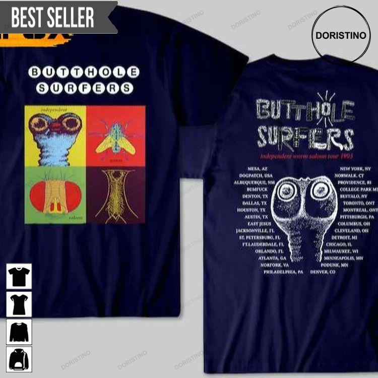 Butthole Surfers Independent Worm Saloon 1993 Doristino Limited Edition T-shirts