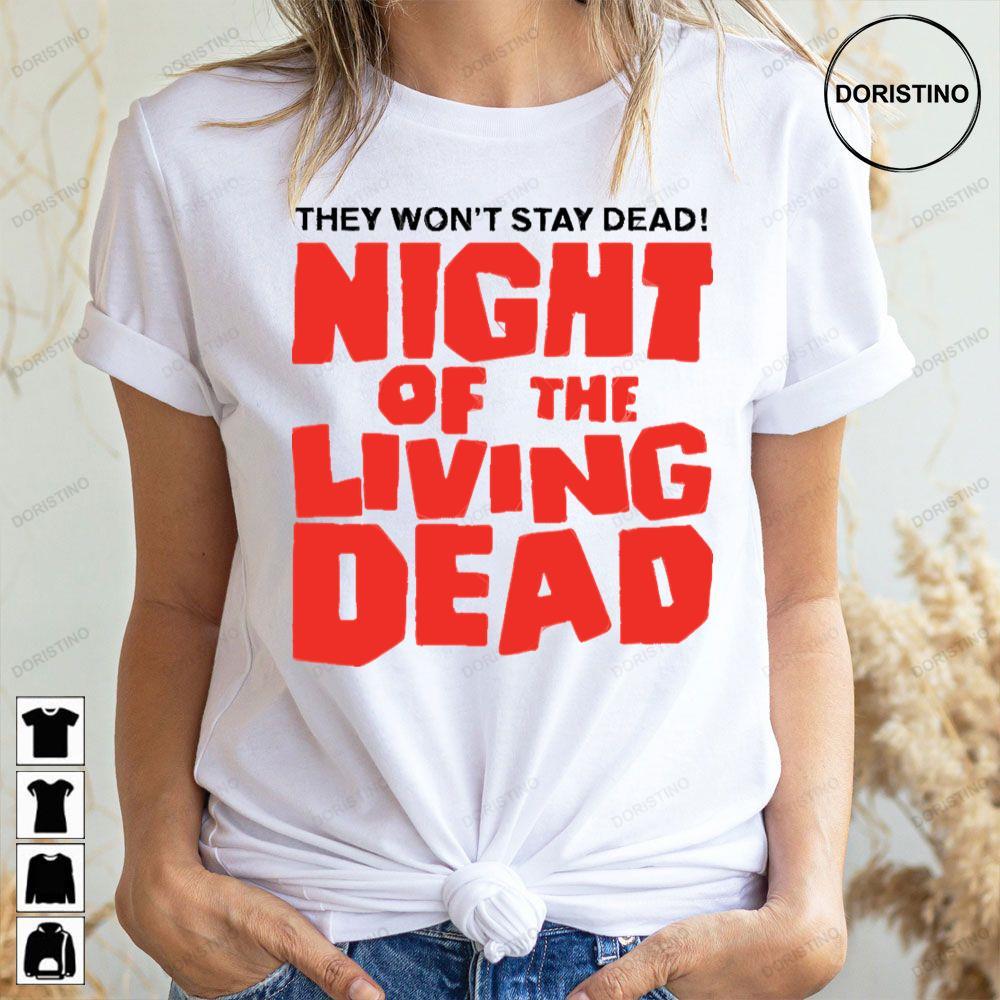 Red Logo Night Of The Living Dead 2 Doristino Tshirt Sweatshirt Hoodie
