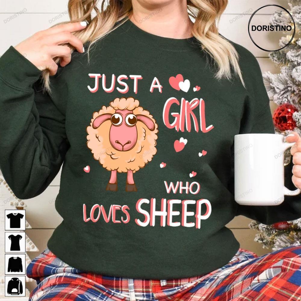 Just A Girl Who Loves Sheep Shaun The Sheep The Fight Before Christmas 2021 3 Doristino Hoodie Tshirt Sweatshirt