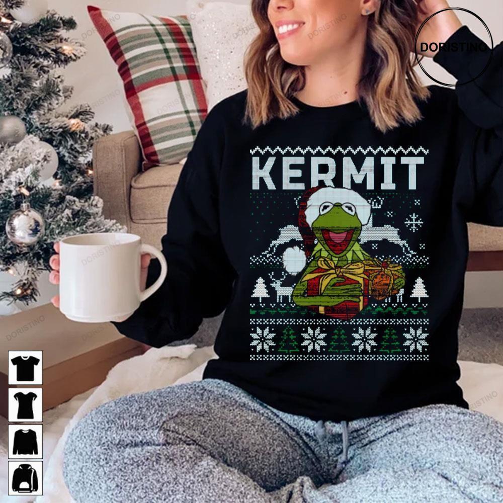 Kermit Christmas Ugly The Muppet Christmas Carol 2 Doristino Sweatshirt Long Sleeve Hoodie