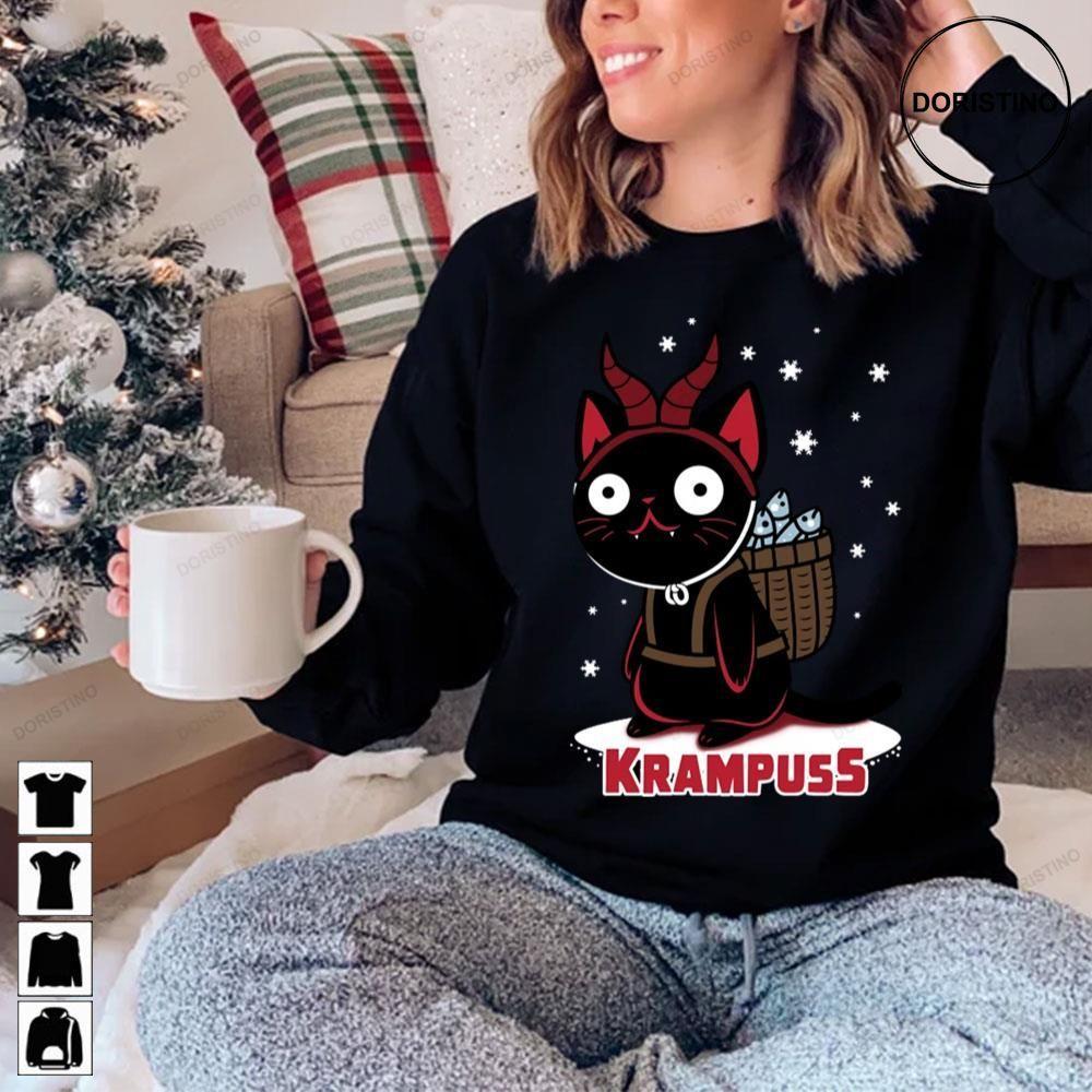 Kruss Cute Christmas Krus For Cat Lovers 2 Doristino Sweatshirt Long Sleeve Hoodie
