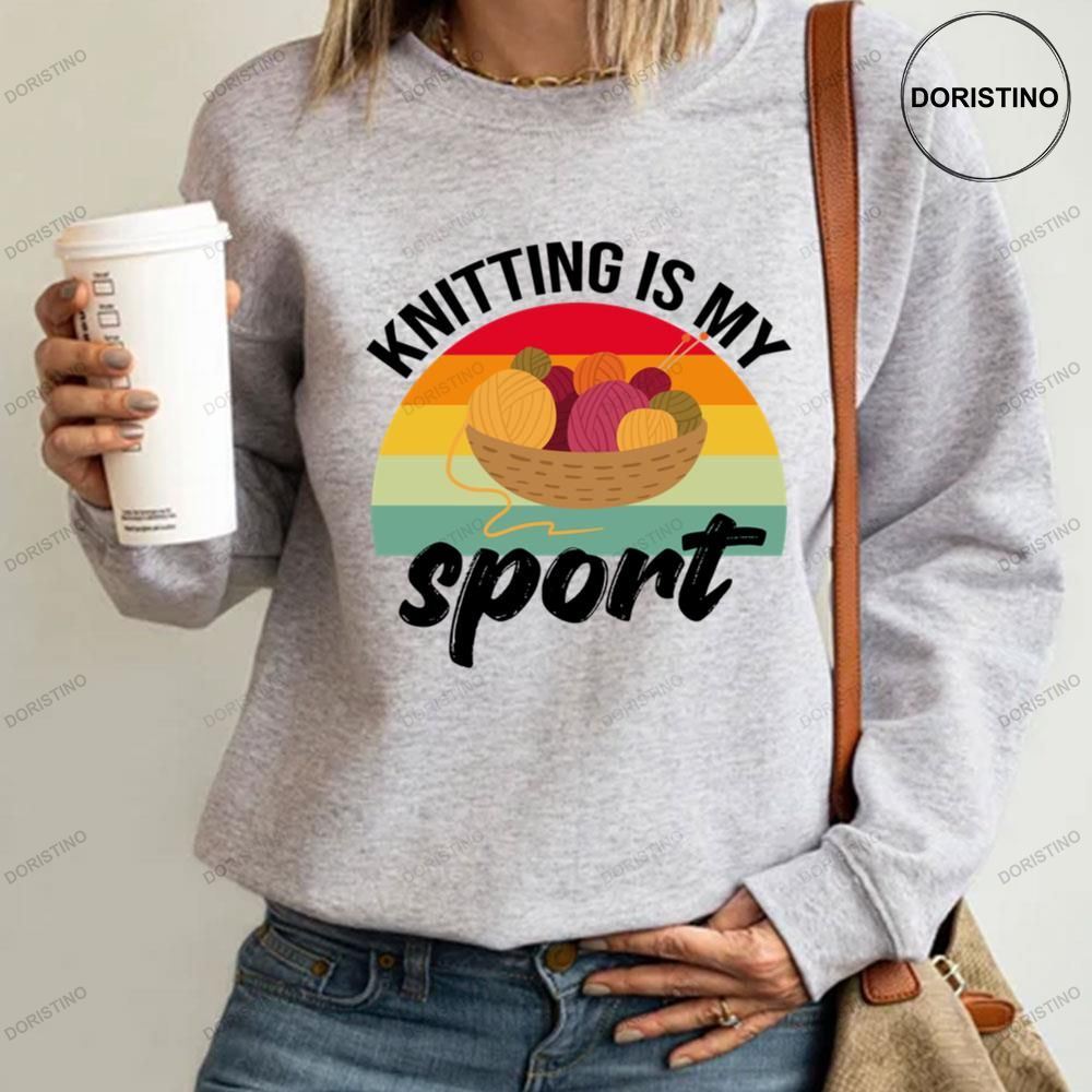 Knitting Is My Sport Vintage Awesome Shirt