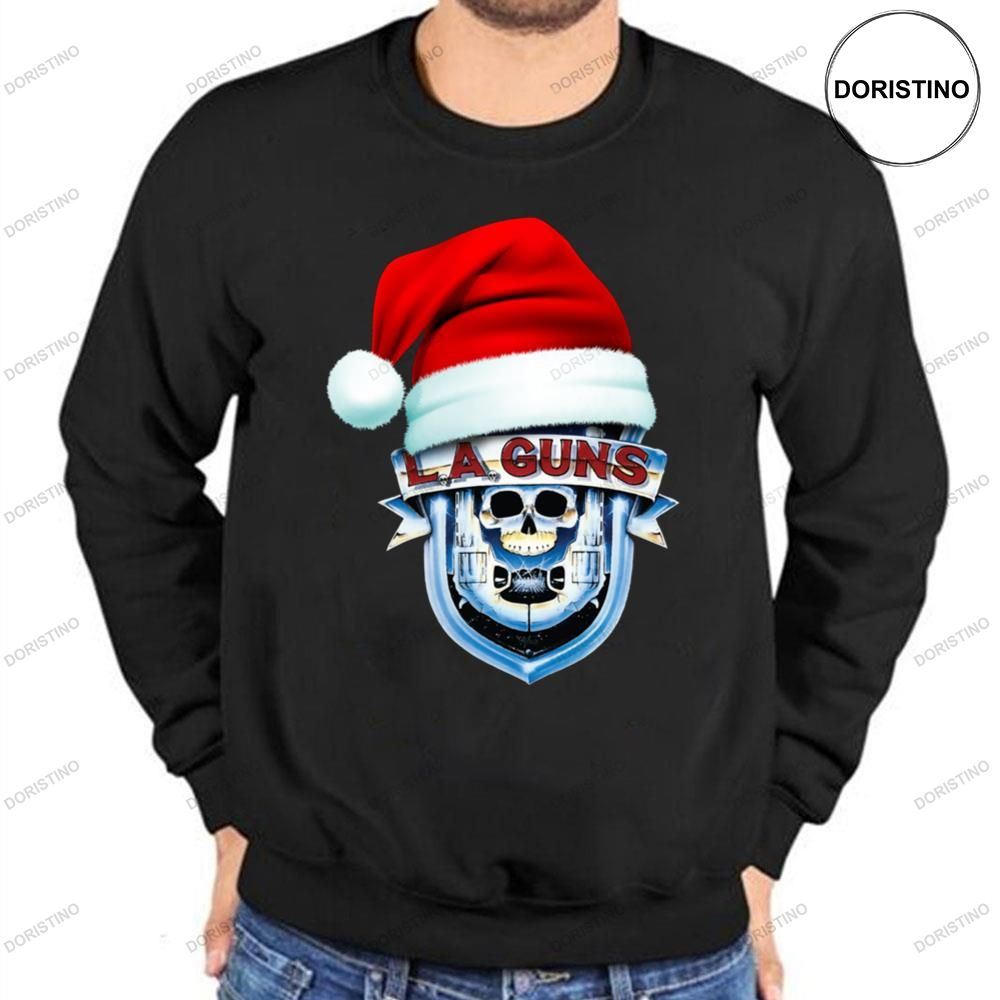 La L A Show Guns American Tour With Santa Hat Christmas Awesome Shirt
