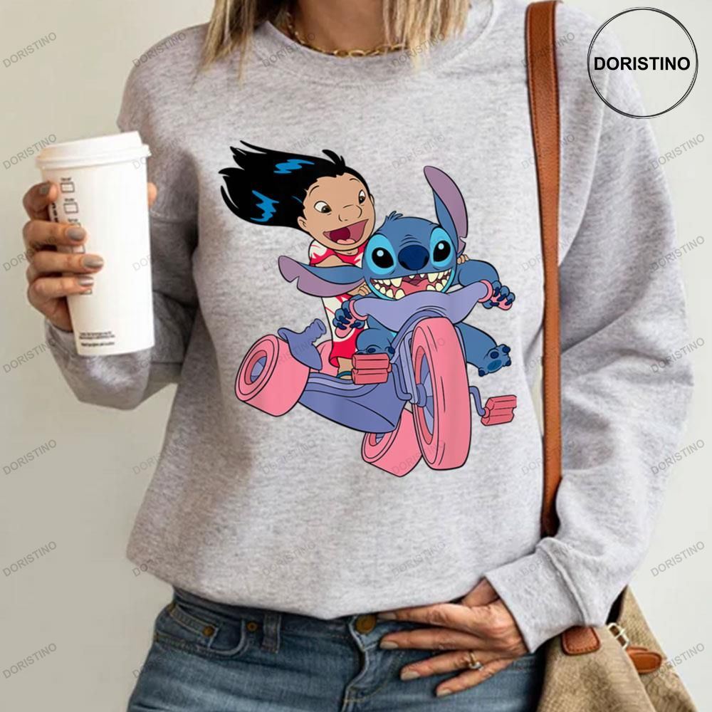 Lilo And Stitch Bike Adventure Awesome Shirt