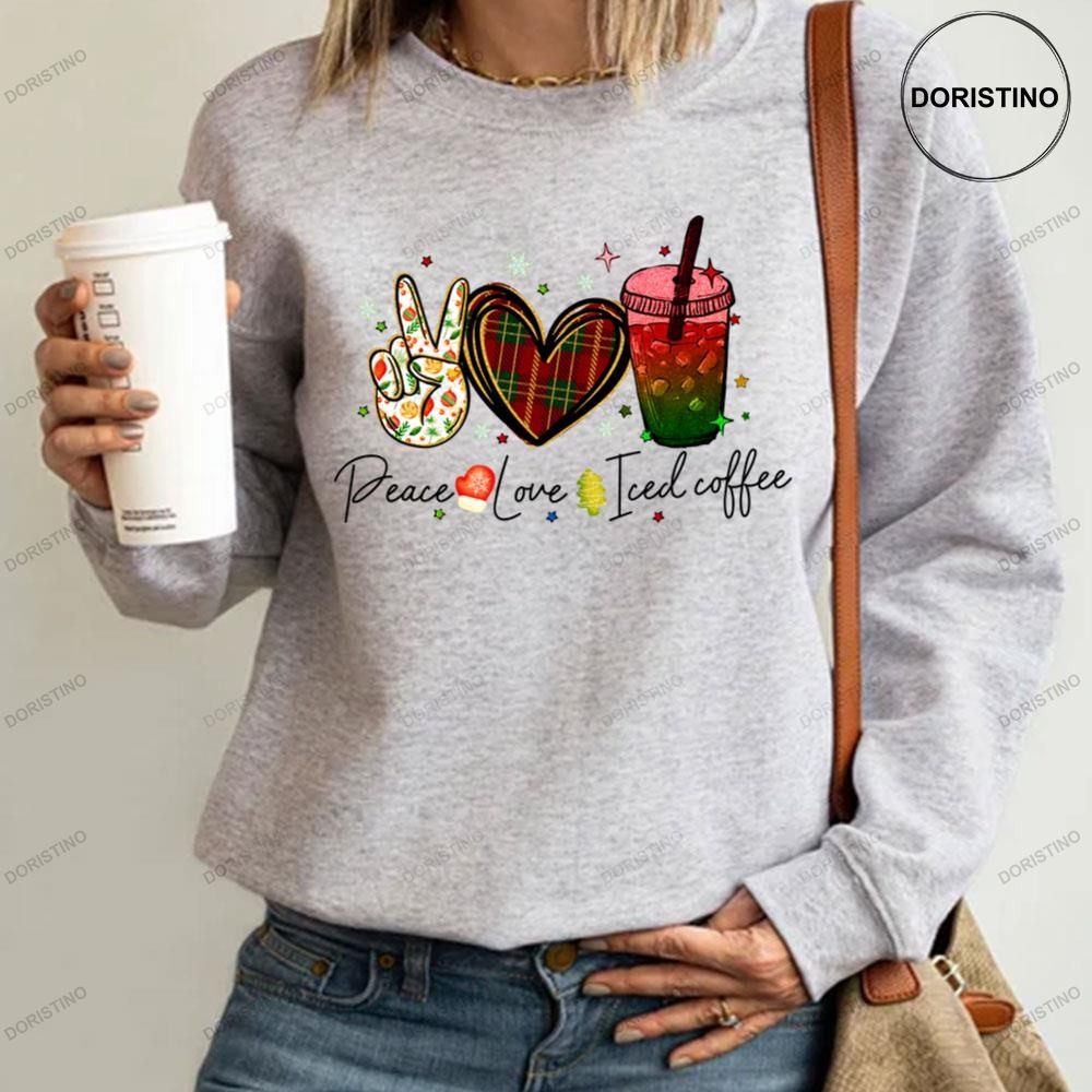 Peace Love Iced Coffee Christmas Thanksgiving Limited Edition T-shirt