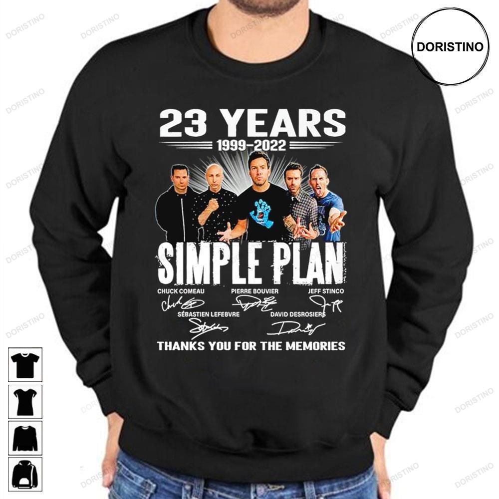 Simple Plan 23 Years Thanks You For The Memories Trending Style