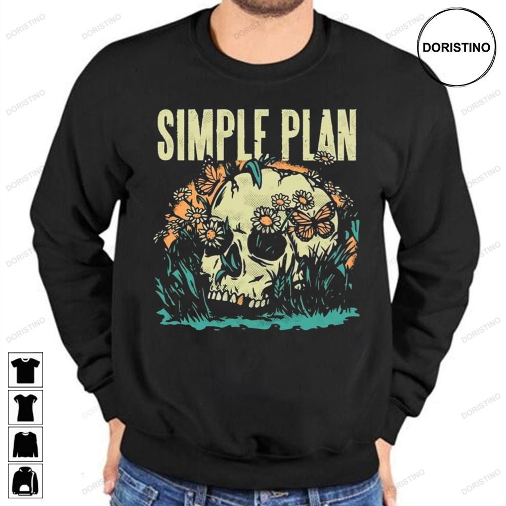 Skull Art Simple Plan Limited Edition T-shirts