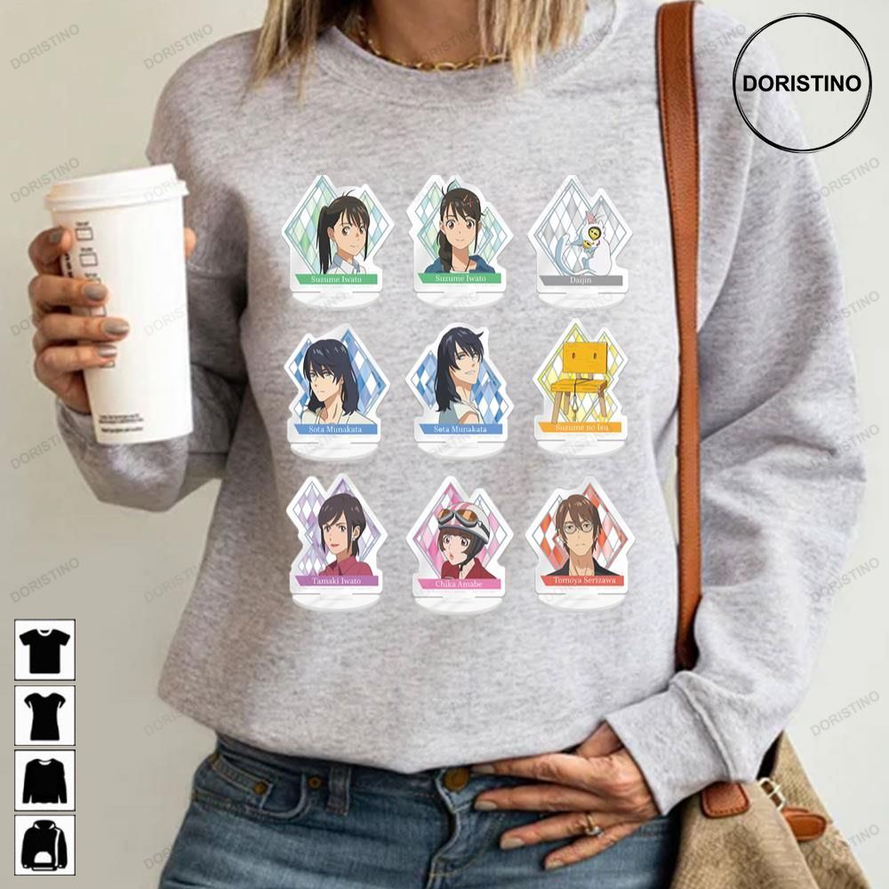 Suzume No Tojimari Emoji Awesome Shirts