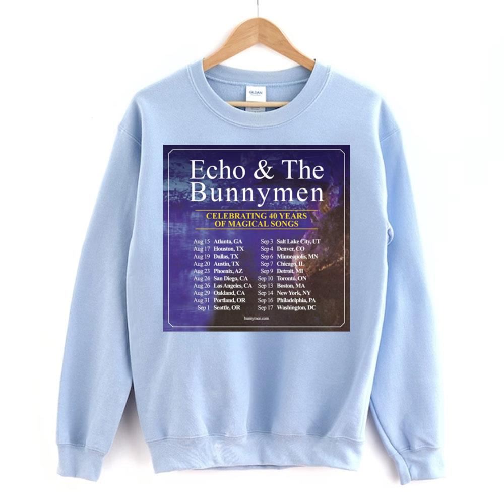 Celebrating 40 Years Of Magical Songs Echo The Bunnymen 2 Doristino Awesome Shirts