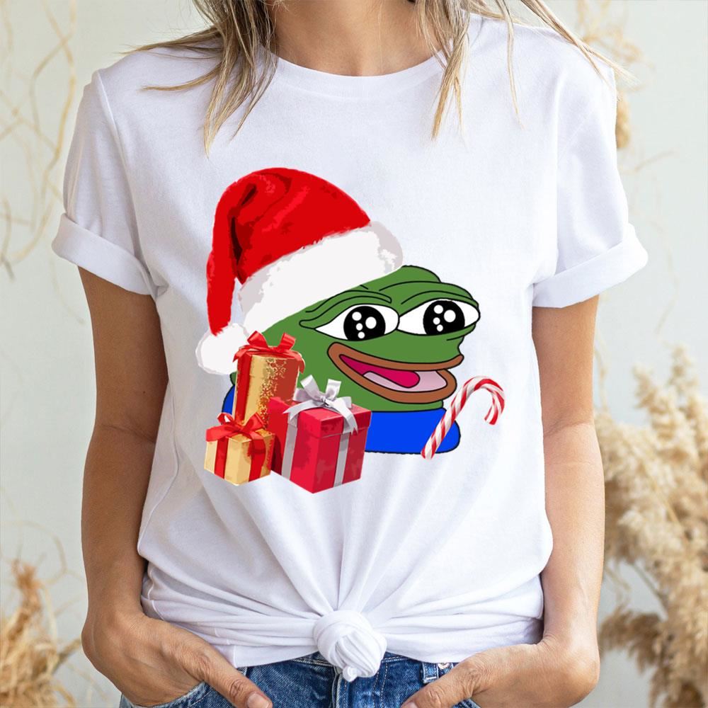 Christmas Peepo Pepe The Frog Meme Happy Cute Wholesome 2 Doristino Trending Style