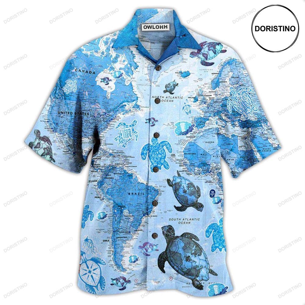 Turtle Map Limited Edition Hawaiian Shirt