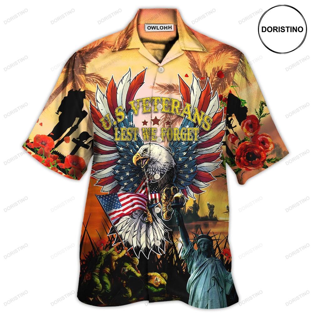 Veteran America Veterans Let We Forget In The Sunset Limited Edition Hawaiian Shirt