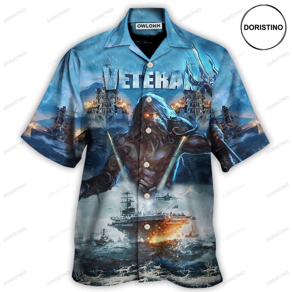 Veteran And Ocean With Fierce Cool Limited Edition Hawaiian Shirt