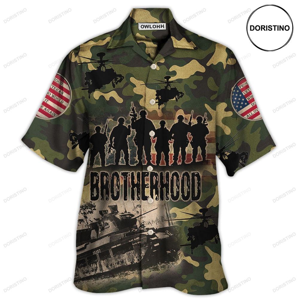 Veteran Thanks For Your Brave Veteran Brotherhood Limited Edition Hawaiian Shirt