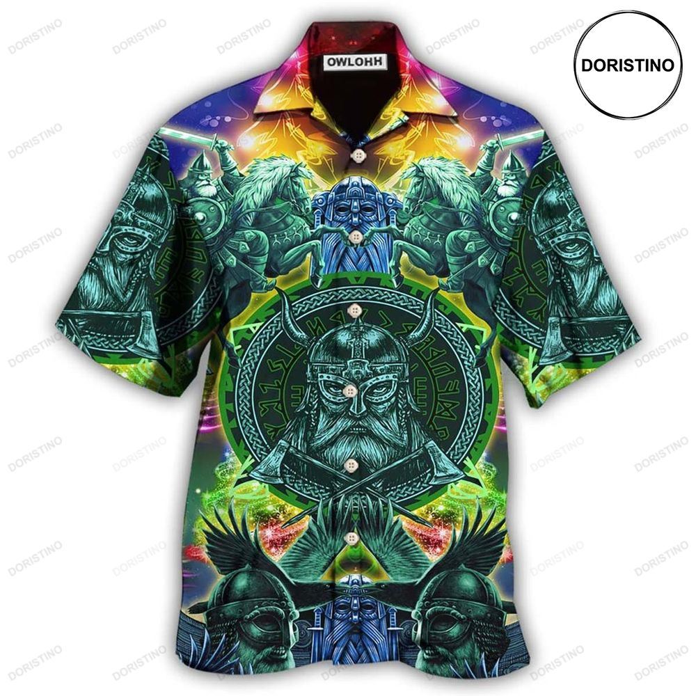 Viking Green Cool Christmas Hawaiian Shirt