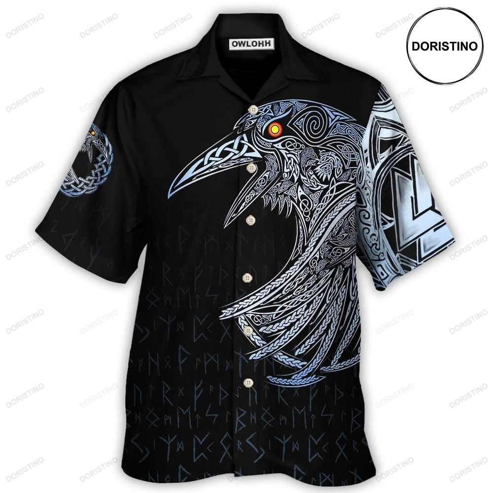 Viking Huginn And Muninn Birds Norse Limited Edition Hawaiian Shirt