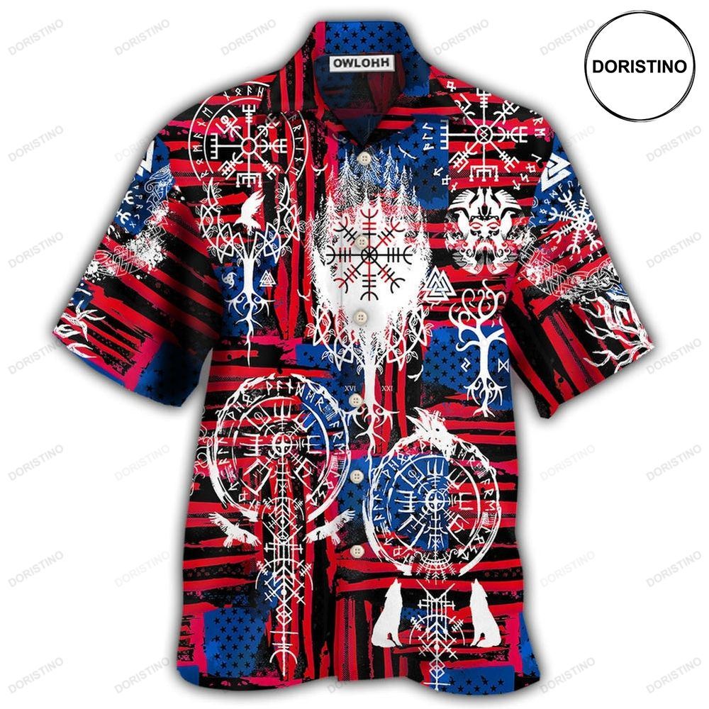 Viking Independence Day Compass Vegvisir Limited Edition Hawaiian Shirt