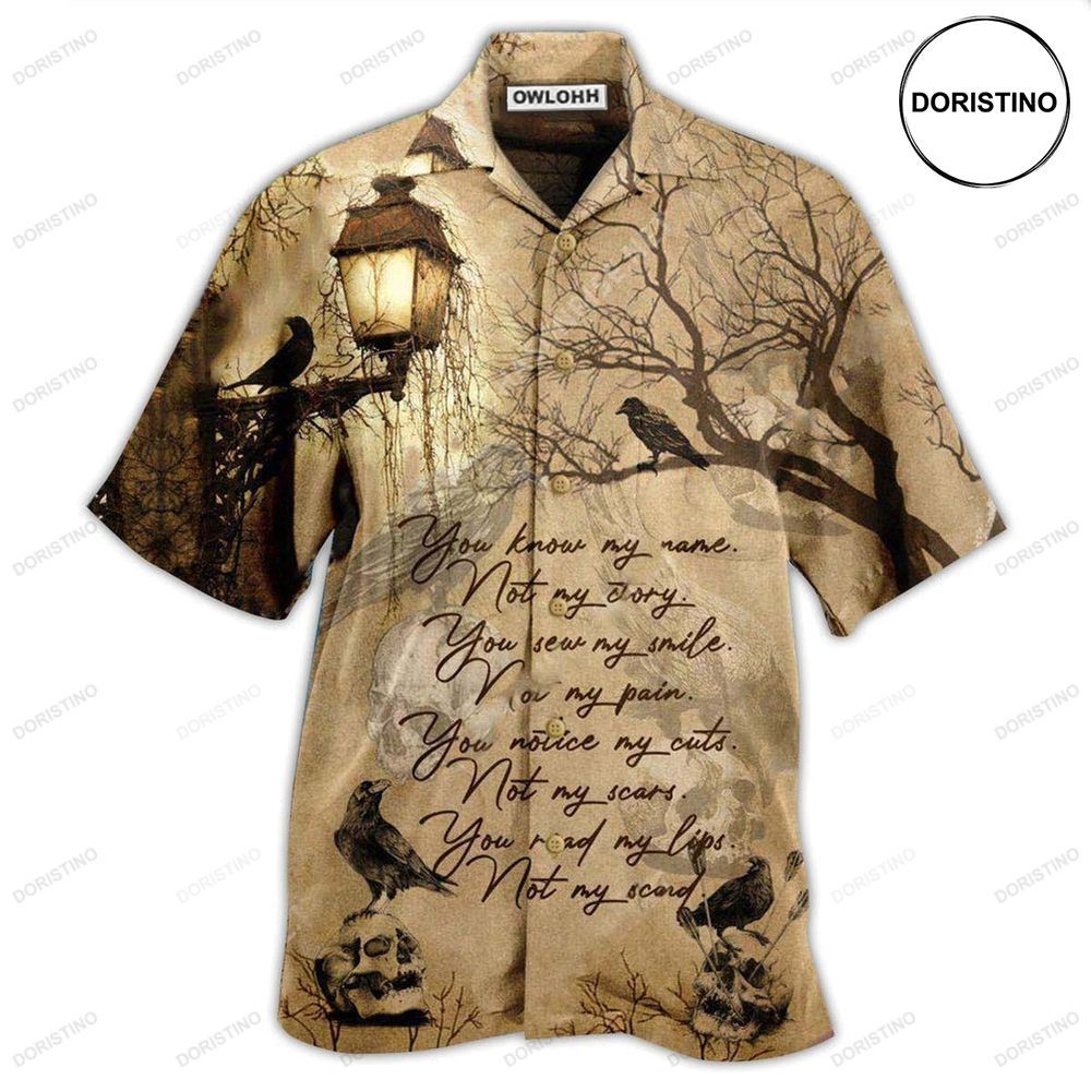 Viking Raven You Know My Name Not My Story Limited Edition Hawaiian Shirt