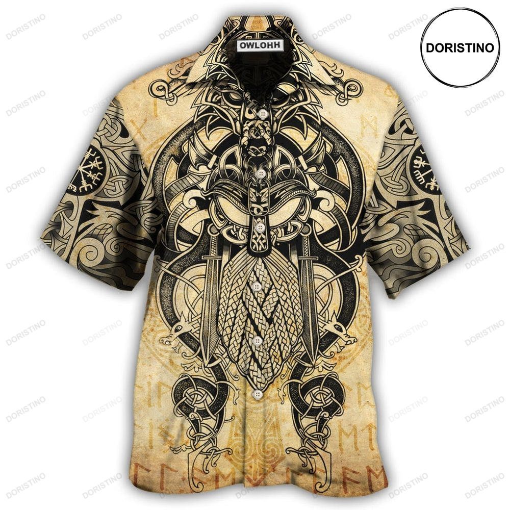 Viking Warrior Blood Pattern Cool Hawaiian Shirt