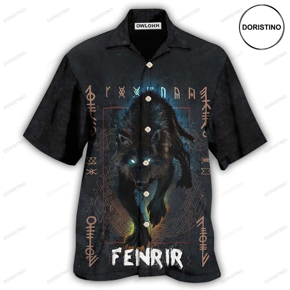 Viking Wolf Fenrir Hawaiian Shirt