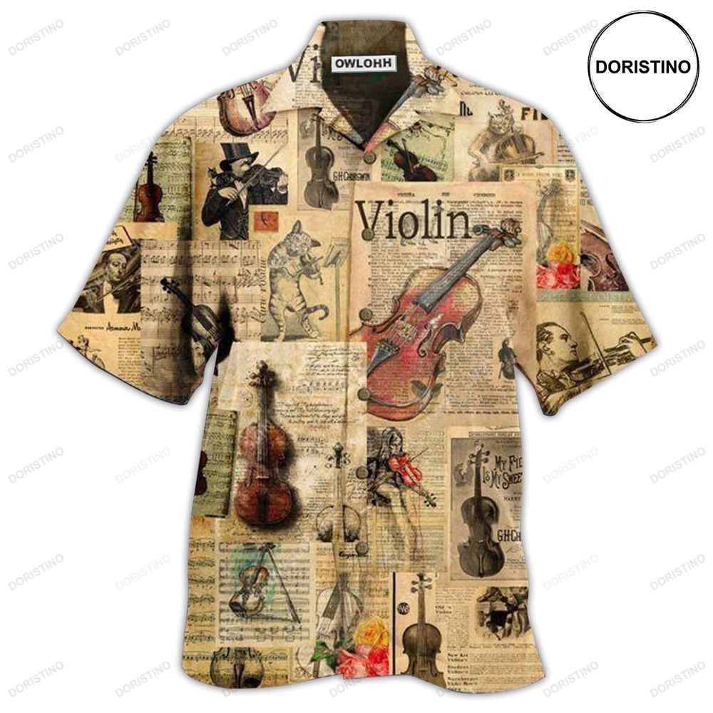 Violin Love Life Vintage Hawaiian Shirt