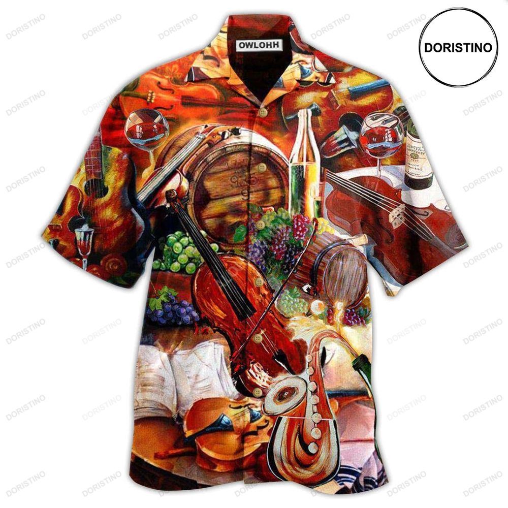 Violin Music Fill The Cup Of Silence With Violin Melody Awesome Hawaiian Shirt