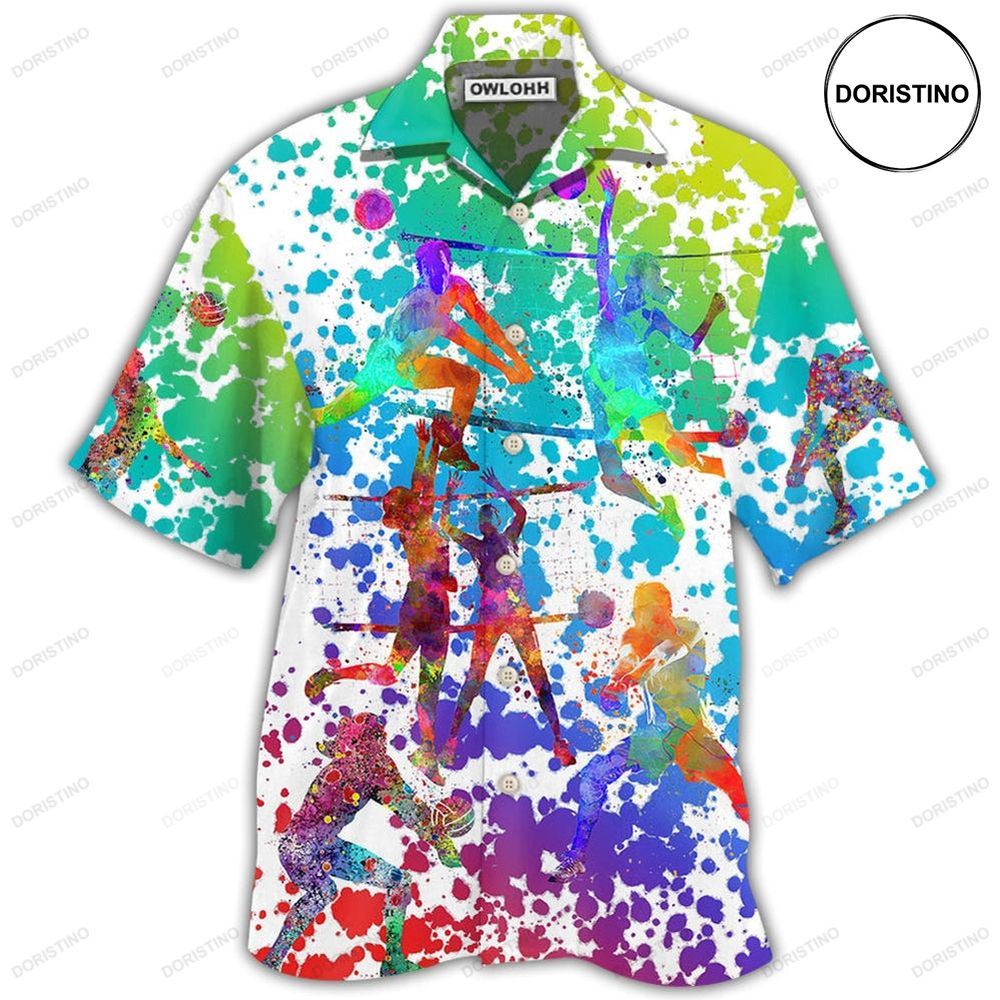 Volleyball Colorful Painting Limited Edition Hawaiian Shirt