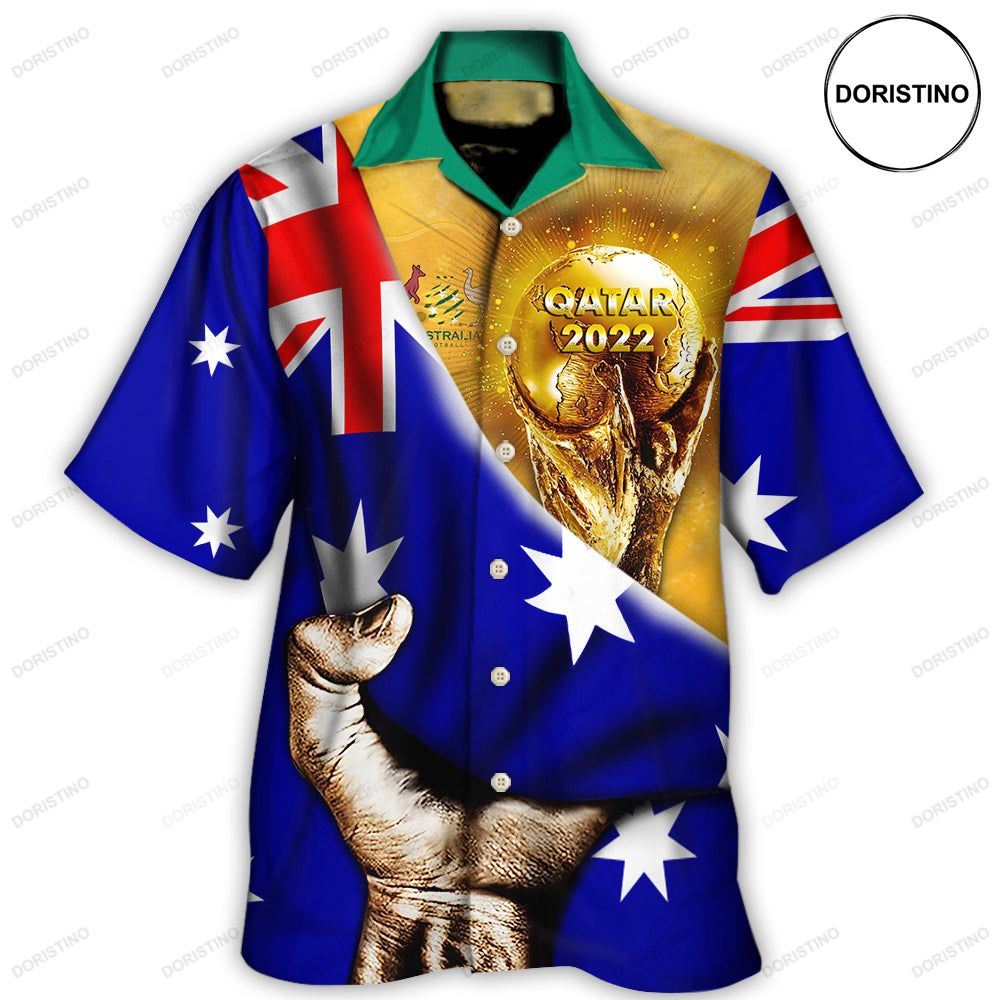 World Cup Qatar 2022 Australia Will Be The Champion Flag Vintage Hawaiian Shirt