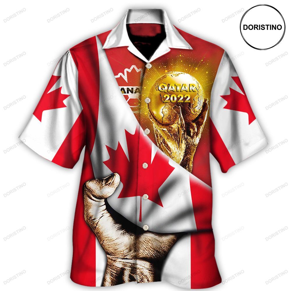 World Cup Qatar 2022 Canada Will Be The Champion Flag Vintage Hawaiian Shirt
